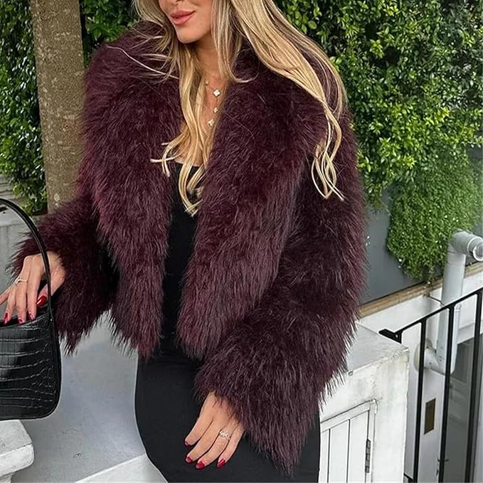 Pelliccia Corta Foderata da Donna