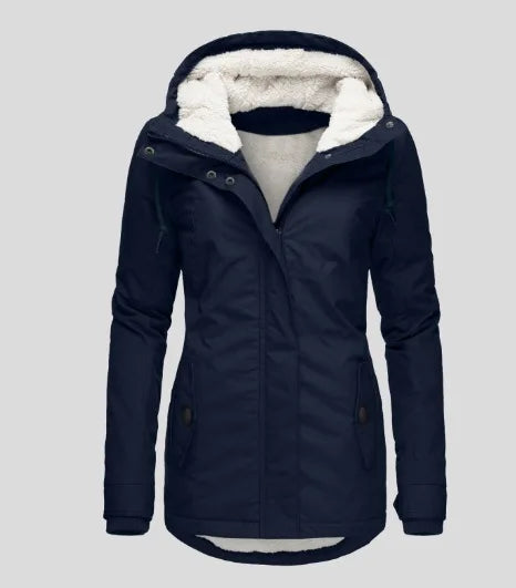 Giacca lunga invernale da donna in lana